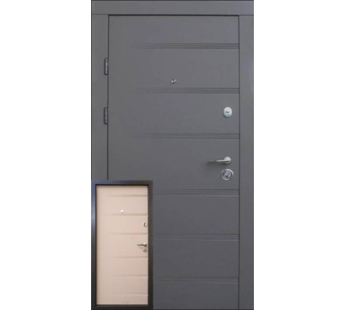 Вхідні Двері Роял смокі софт - латте софт "Qdoors"