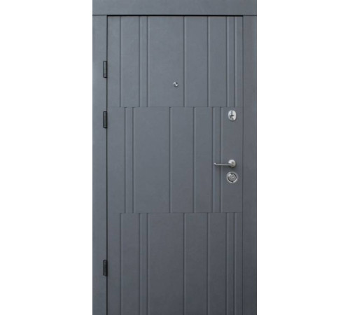 Вхідні Двері Преміум Арт бетон графіт-бетон крем Qdoors