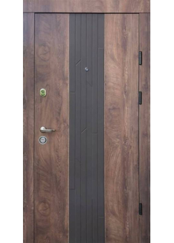 Двері Преміум Люксор спил дерева кон'ячний Qdoors