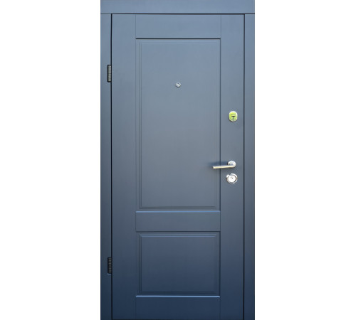 Вхідні Двері Еталон Соната антрацит/біле дерево "Qdoors"