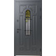Вхідні Двері Лучія ArWood RAL 7016/ПВХ біле дерево Sarmak
