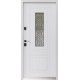 Вхідні Двері Геліос ArWood RAL 7016/ПВХ біле дерево Sarmak