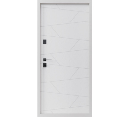 Вхідні Двері Свея ArWood RAL 7016/ПВХ біле дерево Sarmak
