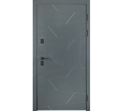 Вхідні Двері Свея ArWood RAL 7016/ПВХ біле дерево Sarmak