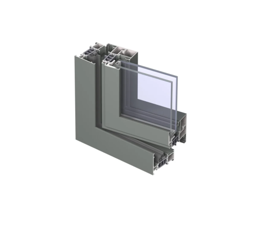 Алюмінієве вікно Reynaers CS 77 з підвищеною теплоізоляцією поворотно-відкидне 1500*1700 мм