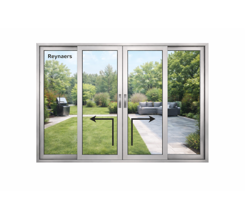 Алюмінієва підйомно розсувна система Reynaers MasterPatio з теплоізоляцією 3200*1800 мм