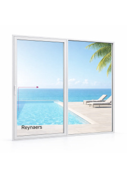 Алюмінієва паралельно розсувна система Reynaers CS 77 з теплоізоляцією 3600*2000 мм