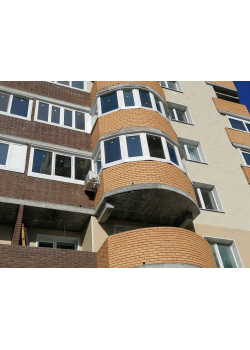 Радіальний балкон REHAU Rehau Euro 70 Балкон під ключ з оздобленням