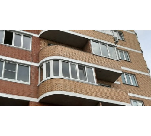 Круглий балкон WDS 76MD Холодне засклення