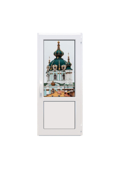 Металопластикові двері Veka Softline поворотно-відкидні 800 x 2000 мм