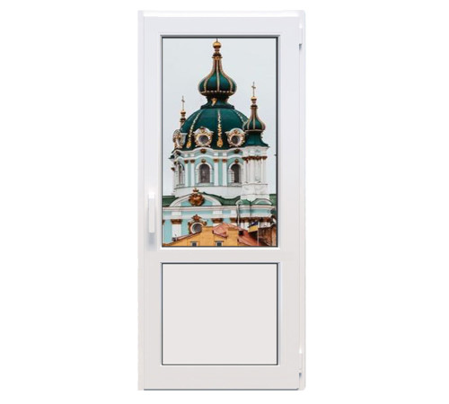 Металопластикові двері Veka Softline поворотно-відкидні 800 x 2000 мм