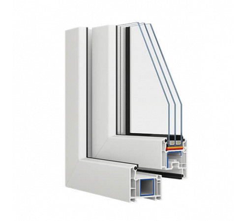 Металопластикові двері Veka Softline полуторні з поворотно-відкидною стулкою 1200 x 2100 мм