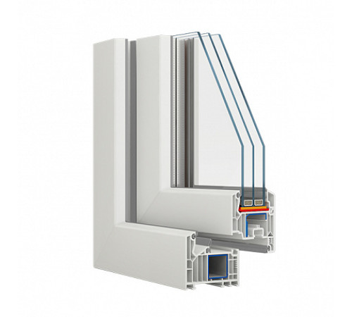 Металопластикові двері Veka Softline 82 полуторні з поворотно-відкидною стулкою 1200 x 2100 мм
