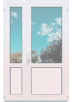 Металопластикові балконні двері VEKA Softline поворотно-відкидне 1300 x 2000 мм