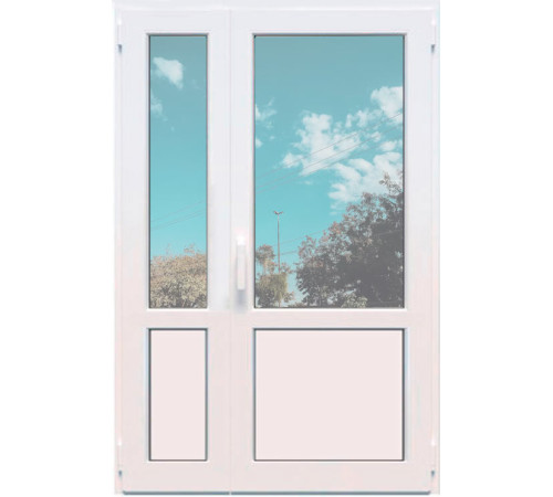 Металопластикові балконні двері VEKA Softline поворотно-відкидне 1300 x 2100 мм
