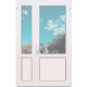 Металопластикові балконні двері VEKA Softline поворотно-відкидне 1300 x 2100 мм