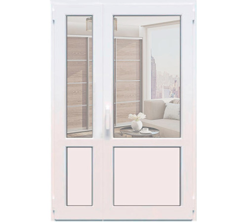 Металопластикові міжкімнатні двері Steko IDEAL2000 1300 x 2100 мм